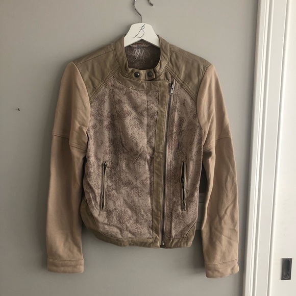 Free People Vegan Leather Moto Jacket - Picture 1 of 6